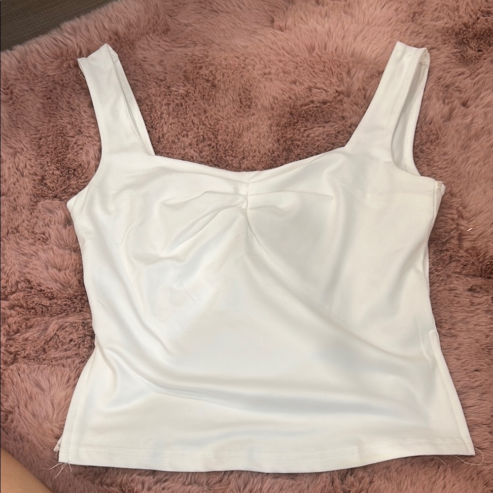 SHEIN White Bustier Tank Top